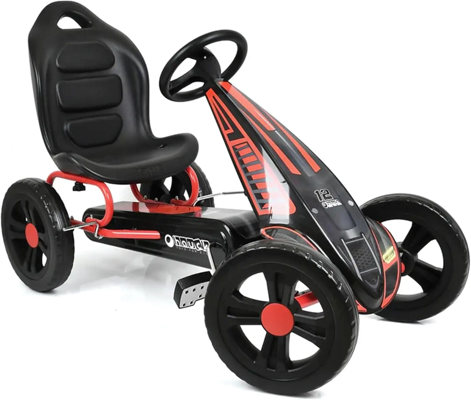 Racing w/ Low Profile Rubber Tires & Handbrake for Rear Wheels - Ride On Toy designed for Kids