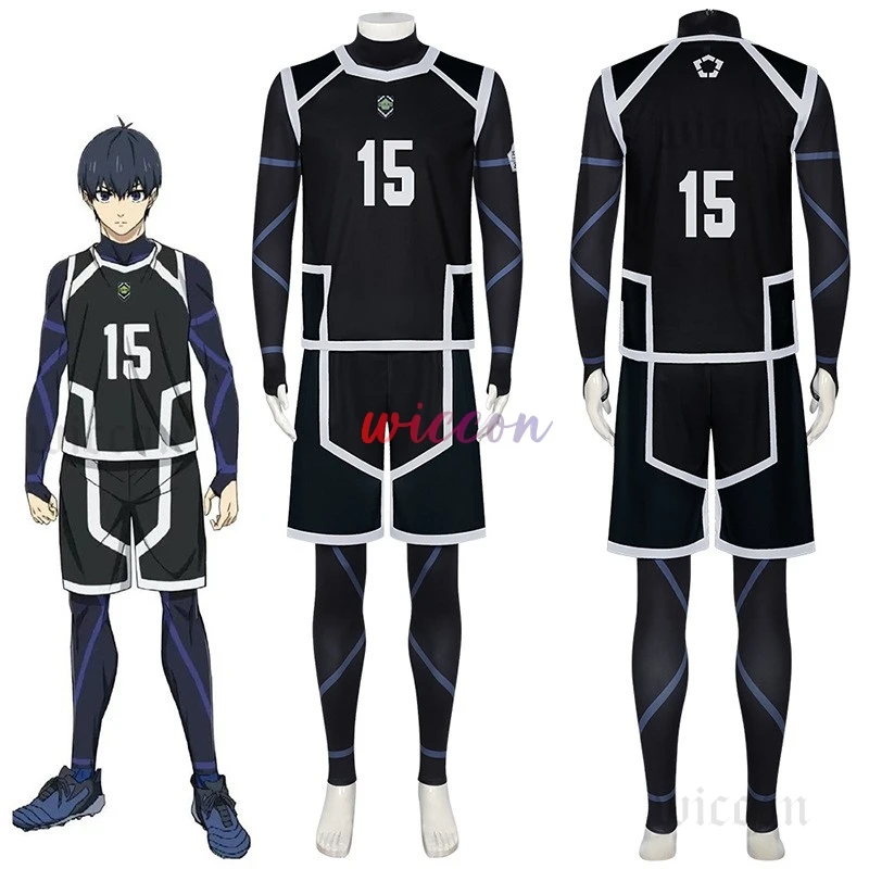 Blue Lock Season 2 Nagi Cosplay Costume Wig NO.7 Training Jerseys Football Uniform Daily Wear Carnival Suit