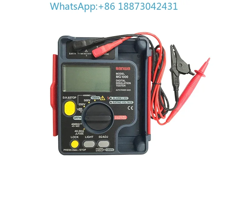 

Sanwa insulation resistance tester MG500 insulation tester MG5000 megohmmeter MG1000