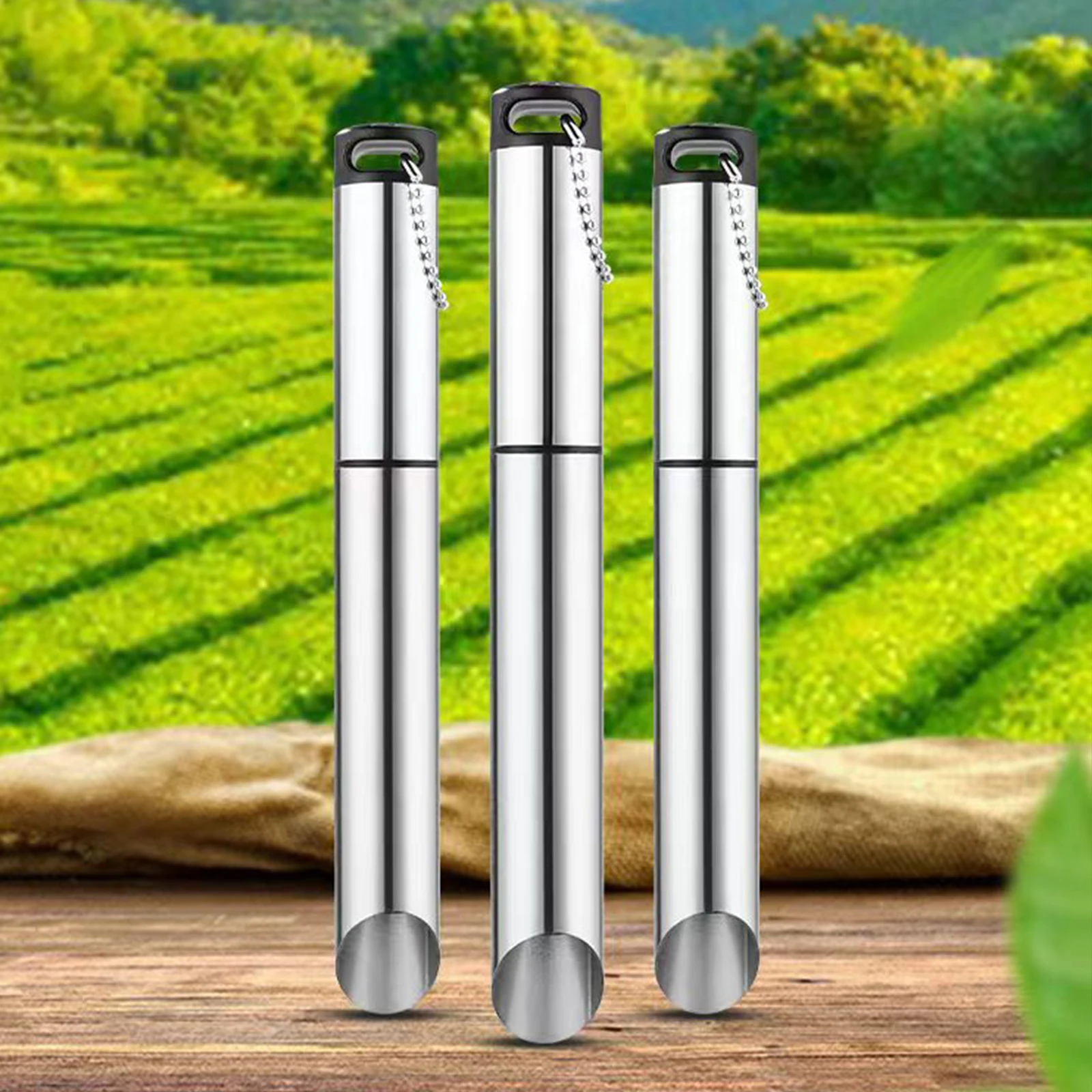 Metal Seedling Transplanter Tool Handheld Soil Release Manual Hole Digger Seed Planter Tool for Flowers Seedling Planting