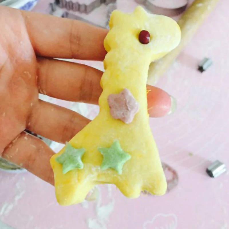 1 Pcs Rabbit Dinosaur Duck Elephant Cookie Cutter Stamp Stainless Steel Forms Mold Baking Embosser Kitchen Accessories Frame