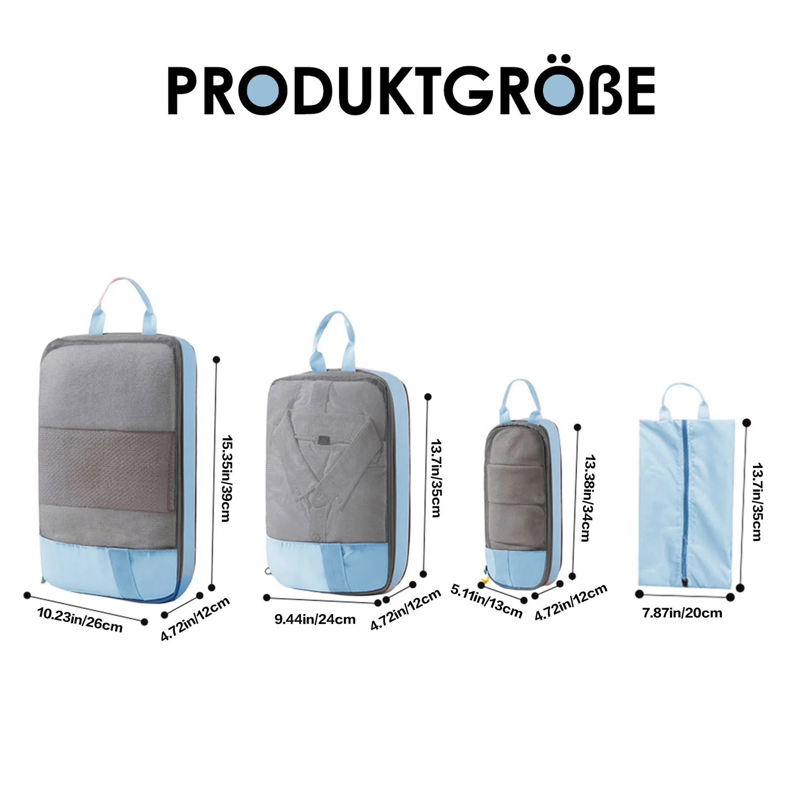 Travel Lingerie Storage Bags Compression Packing Cubes Set for Friend Family Neighbors Gift