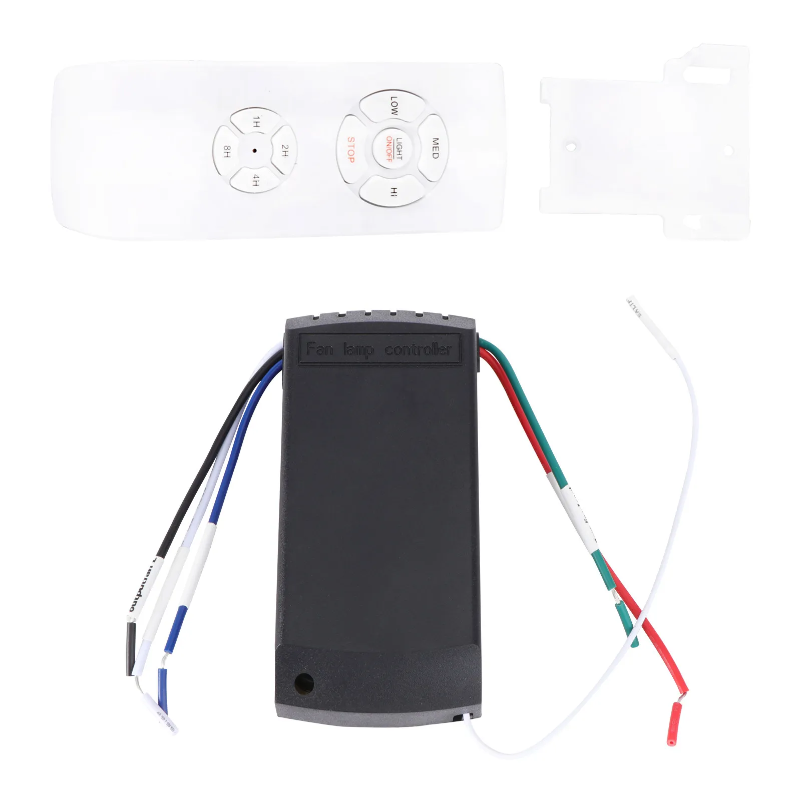 Ceiling Fan Light Lamp Timing Controller Wireless Switch Kit White English No Battery Remote Fan Light on Off