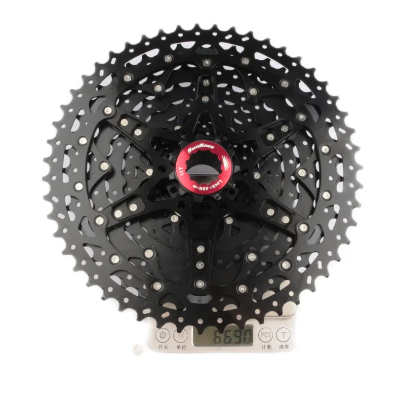 SunRace CSMZ600 CSMZ800 CSMZ903 11-51T CSMZ90 Kassette 12S Freilauf für Mountainbike HG-Spline A7075 Kettenblatt MTB Fahrrad – Detail 8
