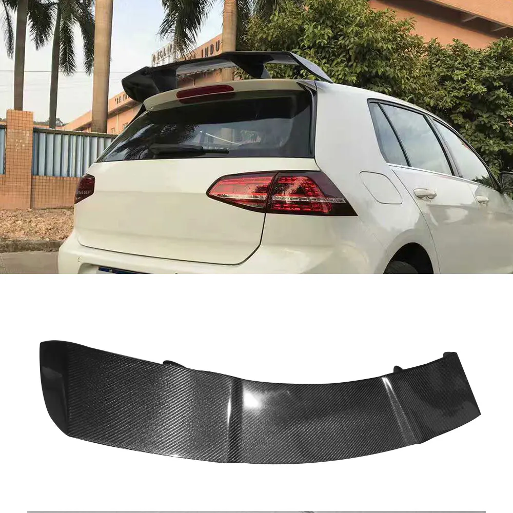 

VACOMUL Carbon fiber Car Hatchback Spoiler Universal Rear Trunk Roof Wing Racing Spoilers Only Hatchback Car styling