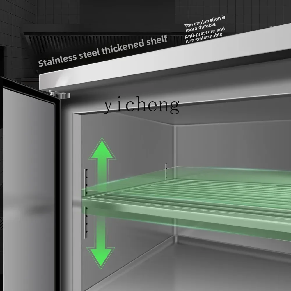 

P13- Flat Freezer Refrigerated Workbench Freezer Commercial Freezer Operation Table Refrigerator Stainless Steel Kitchen