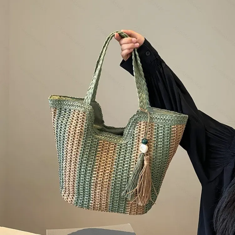 

Женская летняя сумка-тоут — минималистичный шикарный дизайн, вместительная, модная сумка через плечо