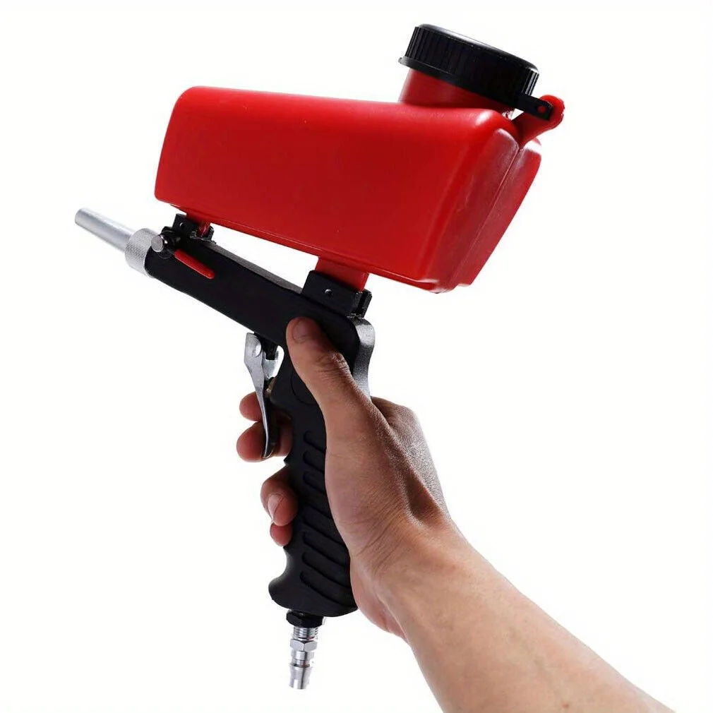 Portable Hand Held Sandblaster Spray Tool, Pneumatic Sandblasting Gun for Remove Paint, Stains, Rust