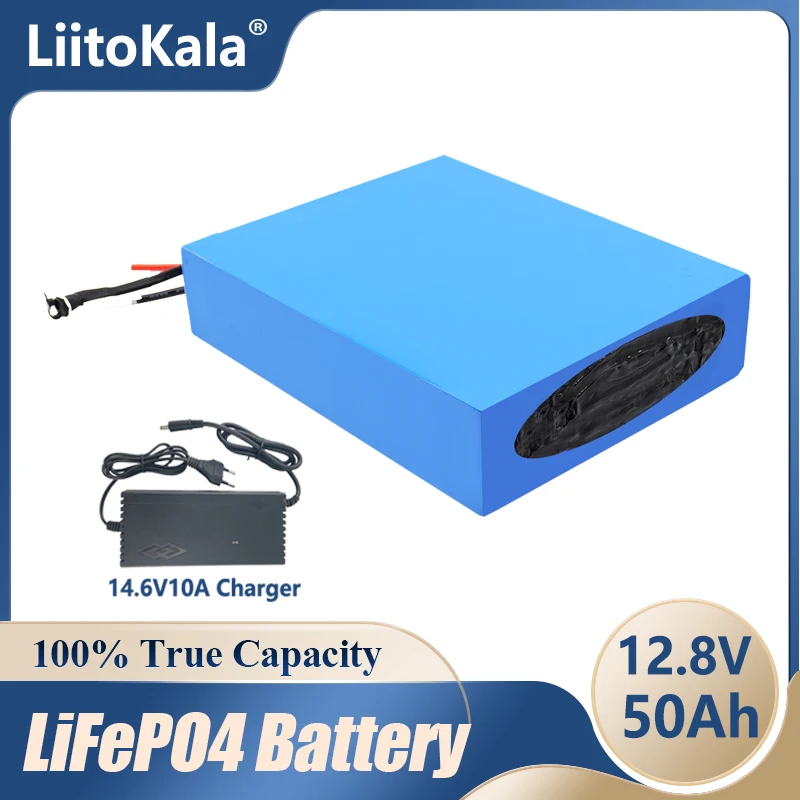 Imagem -02 - Liitokala 12v 12.8v 50ah Lifepo4 Bateria 12v 30ah com Bms para Golf Trolly Áudio Alto-falante Led Luz 12v Bateria rv Xenon Luz