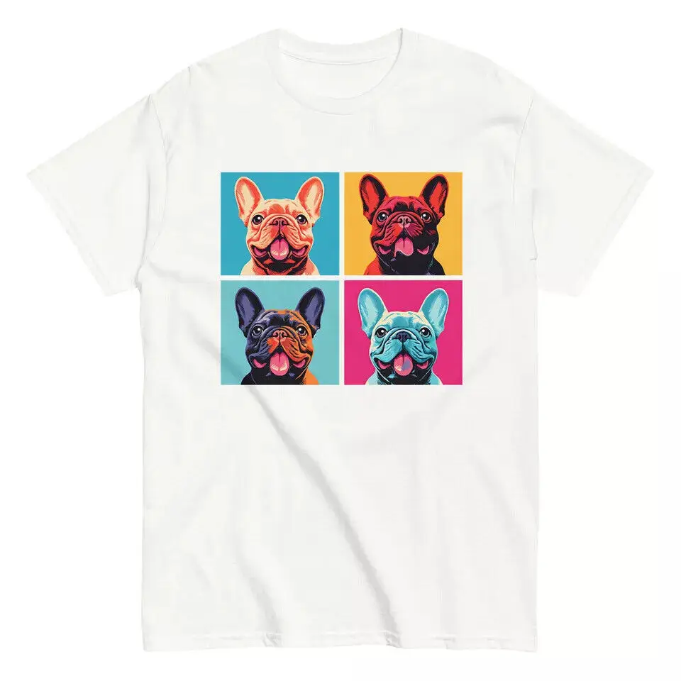 French Bulldog Unisex T-shirt French Bulldog Dog Tee Pop Art Frenchie Mom Dad