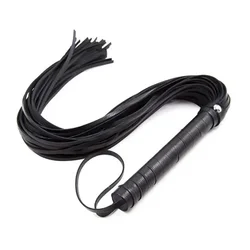 Високоякісна штучна шкіра Pimp Whip Racing Riding Crop Party Flogger Hand Cuffs Queen Black Horse Riding Whip