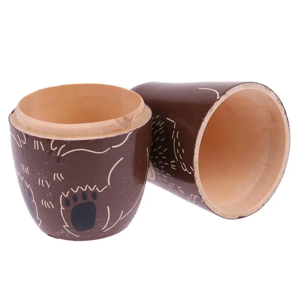 1 Set Matryoshka Dolls Wood Russian Nesting Dolls Babushka Hand Paint Bear Poupee Russe for Kids Gifts Crafted Doll Home Decor