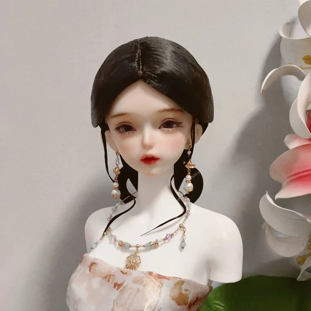 

1/4 1/3 Масштаб BJD Кукла Парики Древний Костюм Hanfu Винтажный Стиль Волосы Фея Парик Для MSD SD13 Девушка SSDF Дядя Аксессуары A1741