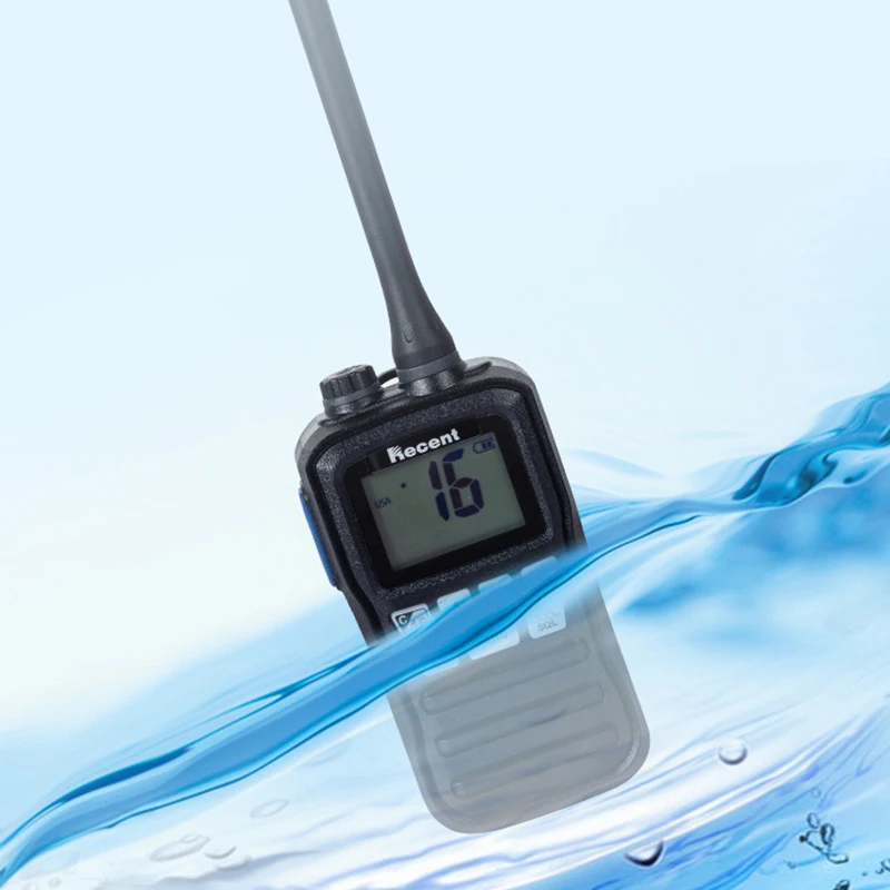 

3W Mini Vhf Radio RS-25M Falling Water Flash Alarm Handheld Marine Radio With AA Battery Woki Toki 2025