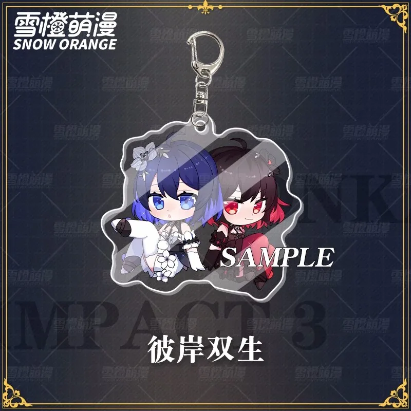 Game Honkai Impact 3 Cosplay Acrylic Key Chain Keychain Pendant Props Accessories Gifts