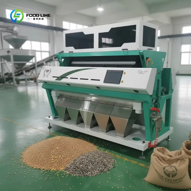 Seed Color Sorting Machine for Quinoa Chili Carrot Cucumber Tomato Broccoli Optical Sorter Custom