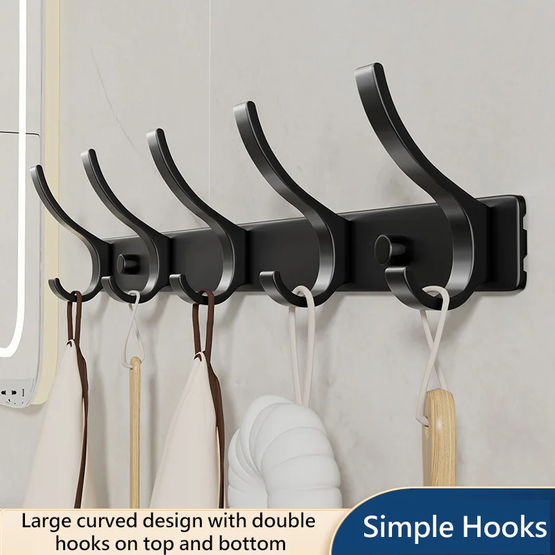 Bathroom Towel Hanger Hook Clothes Hook Wall Hook Adhesive Wall Hook No punching required Hanging Hooks Door Back Clothes Hook