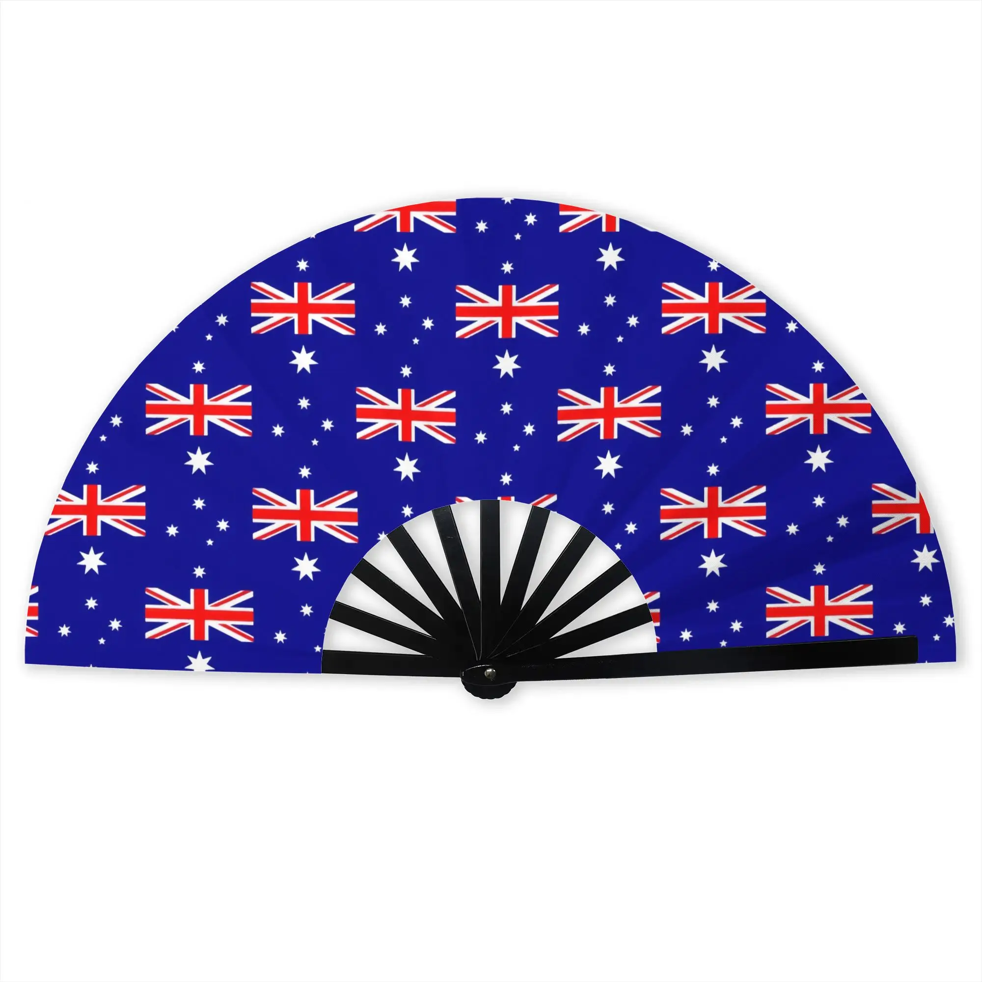 Australia flag Hand Fan Promotional Gift Event Souvenir  Durable Folding Fans Unique Bulk Pack Fan