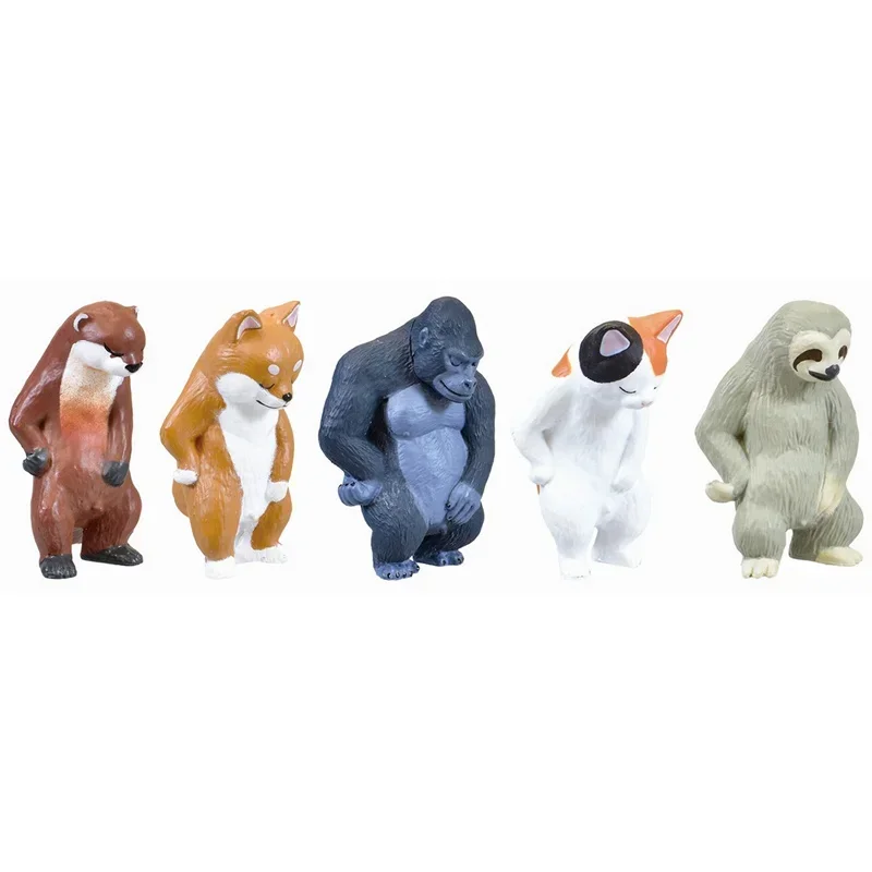 YELL Original Gashapon Kawaii Capsule Toys Zoo Museum Animal Pee Sloth Shiba Inu Cat Gorilla Cute Anime Figurine Creative Gifts