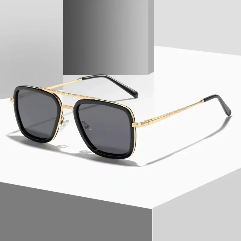 Fashion Steampunk Men Sunglasses Man Sun Glasses Vintage Metal Eyewear UV400 Women Shade - view 4