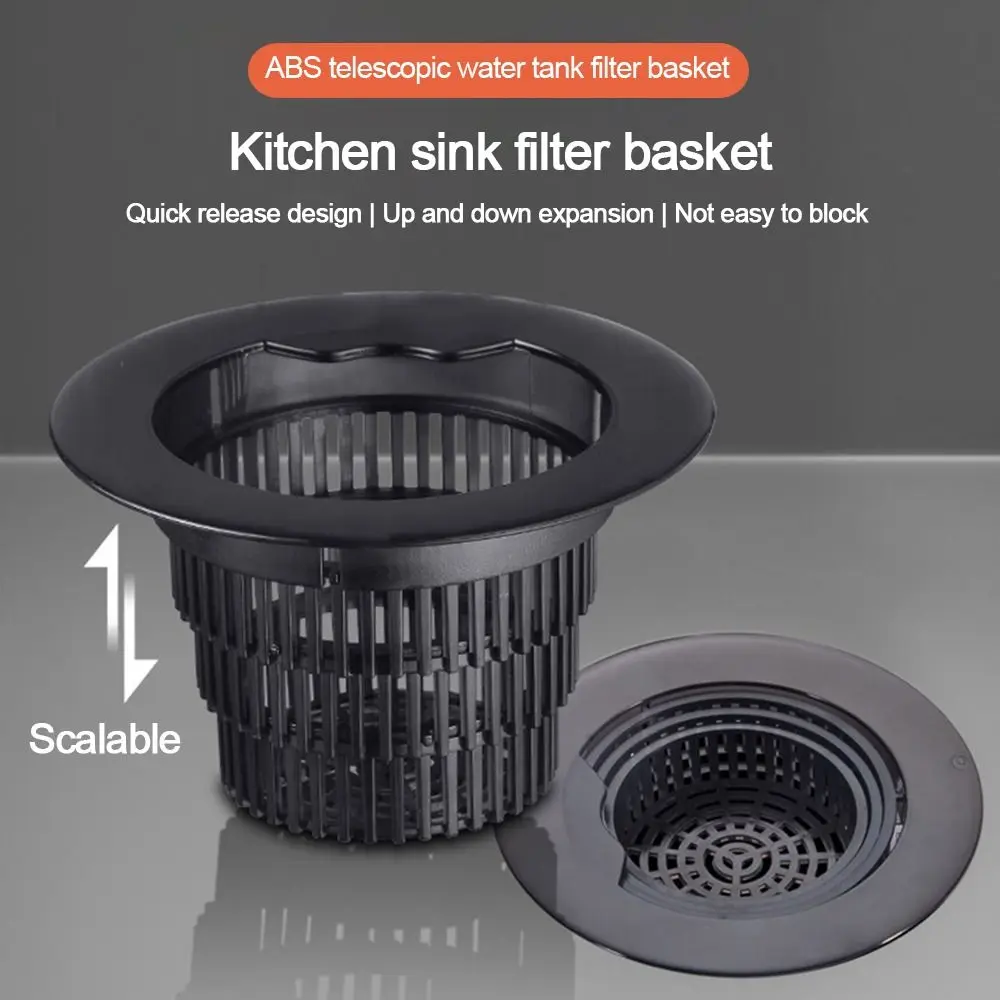 Creative Elastic Kitchen Sink Strainer Anti-blocking Hair Clean Up Drain Filter Food Catcher Tools Floor Drain Plug Mesh Trap