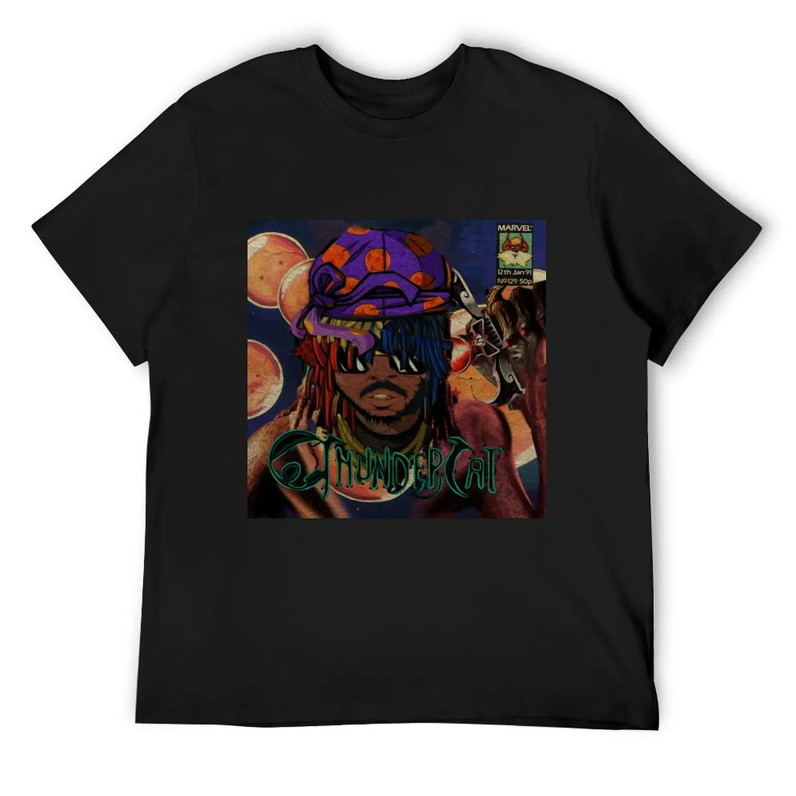 THUNDERCAT COMIC COVER T-Shirt Aesthetic clothing vintage anime shirt graphic tee shirt customizeds mens tall t shirts