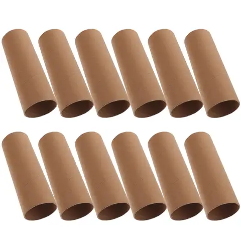 12 Pcs DIY 공예 종이 롤 낙서 재료 화장실 튜브 교실 포스터 골판지 만들기 도구