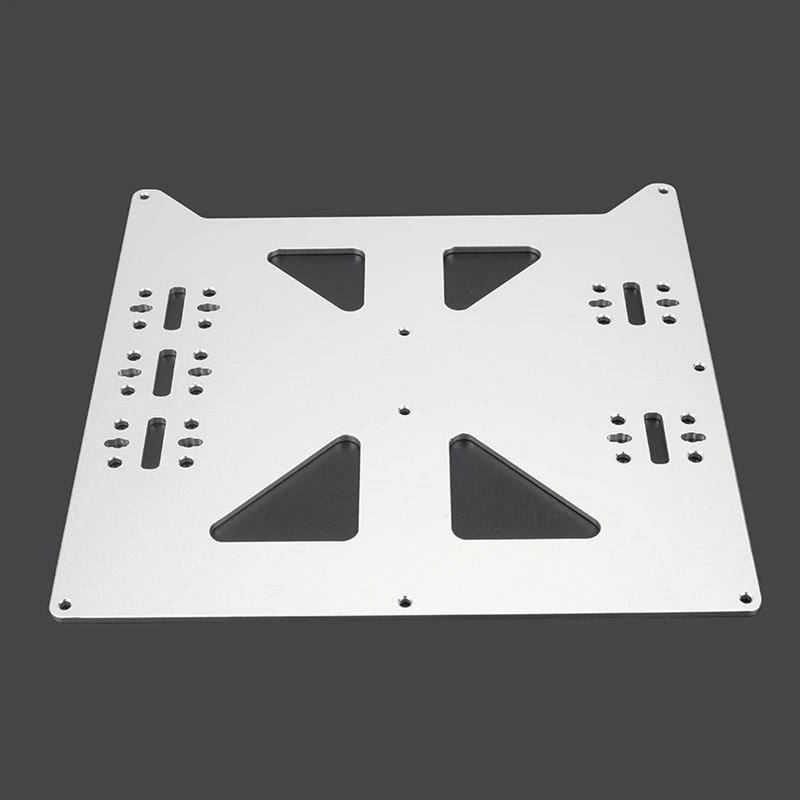 Silver Aluminum Y Carriage Anodized Plate  For Prusa i3 RepRap Hot Bed Support Plate DIY 3D Printer parts