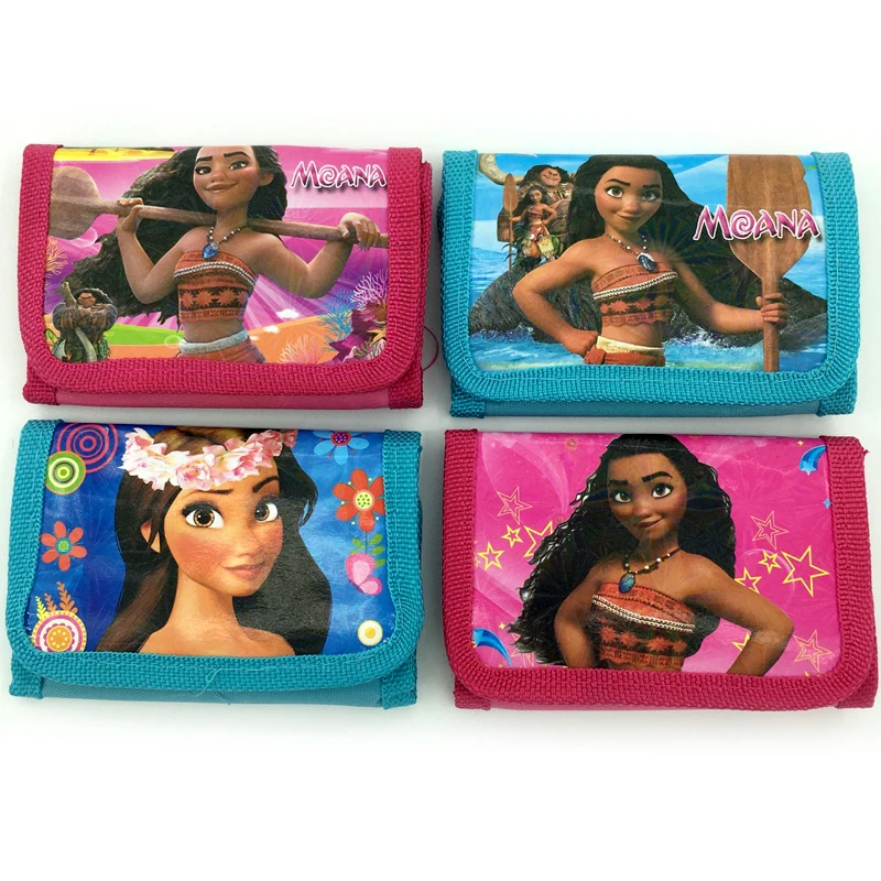 12PCS Moana Theme Money Gifts Bags Girls Favors Happy Birthday Party Baby Shower Decorations Cartoon DIY Cute Purse