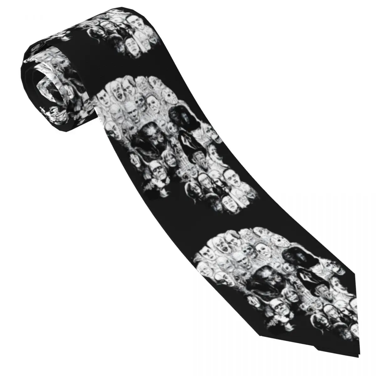 

Men's Tie Movie Horror Skull Neck Ties Halloween Classic Elegant Collar Tie Pattern Leisure Great Quality Necktie Accessories