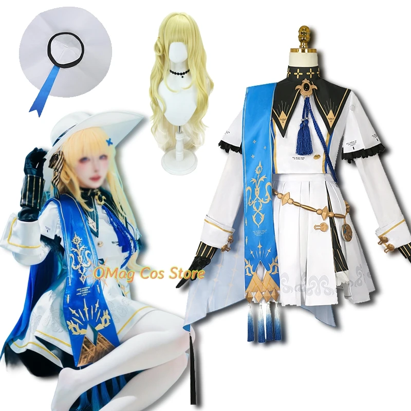 

Cospaly Wuwa Phoebe Cosplay Outfit Hat Costume Wig Wuthering Waves Game Clothes Women Fullset Halloween Part Event Clothes