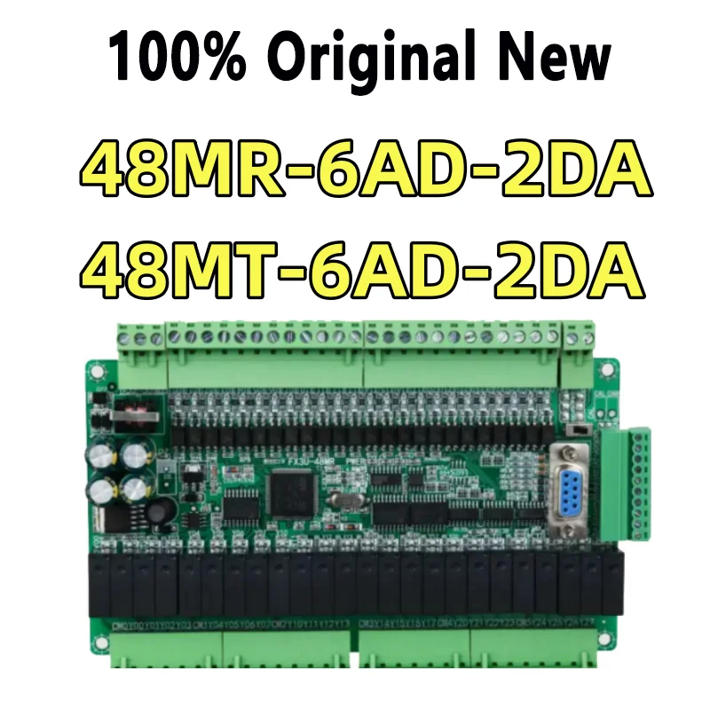 

100% протестировано FX3U 48MR 48MR-6AD-2DA 8MT-6AD-2DA