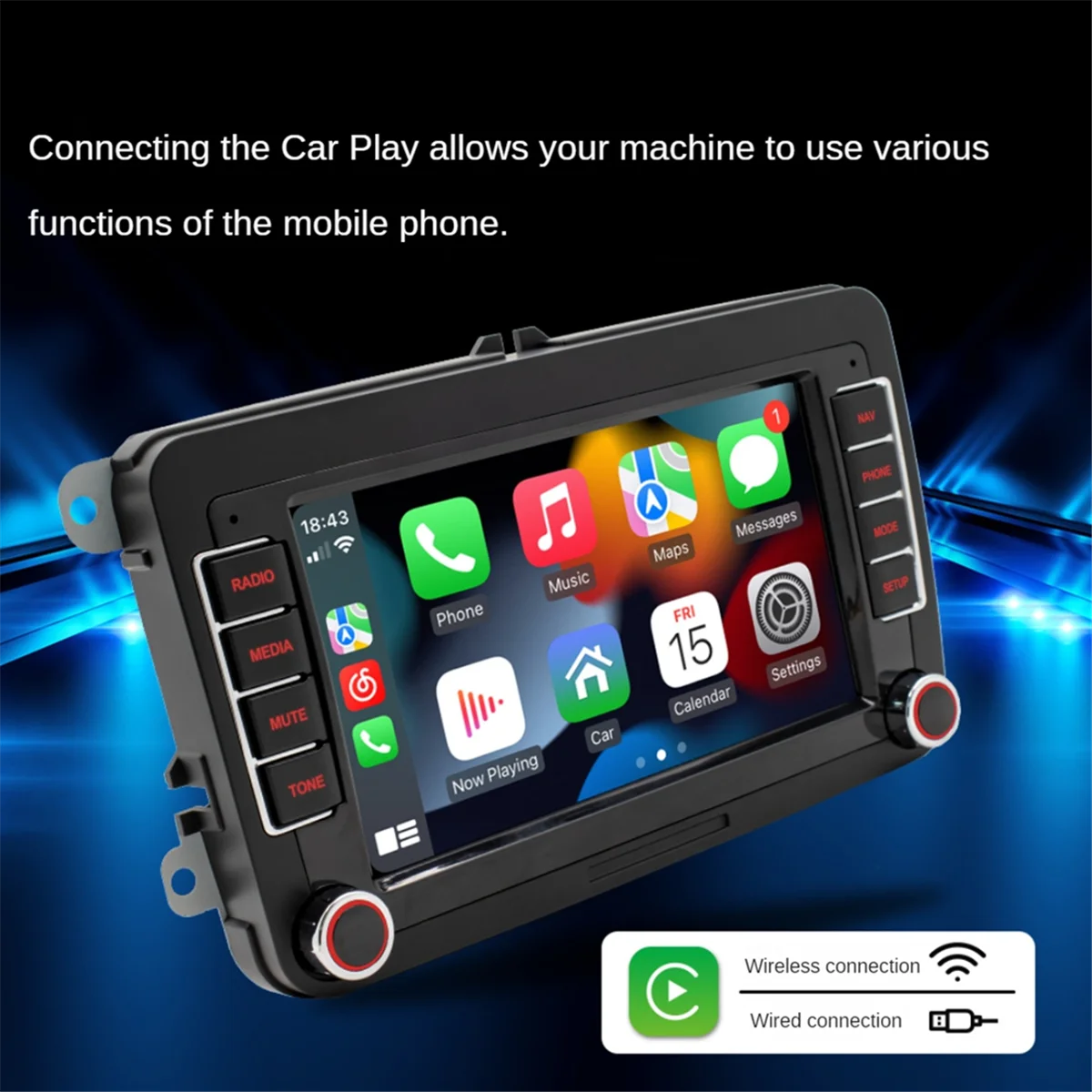 Pemutar Multimedia Radio mobil, untuk VW Passat B7 B6 Golf Touran Polo Tiguan Jetta 2 Din Android 11 Carplay DVD GPS,1 + 32