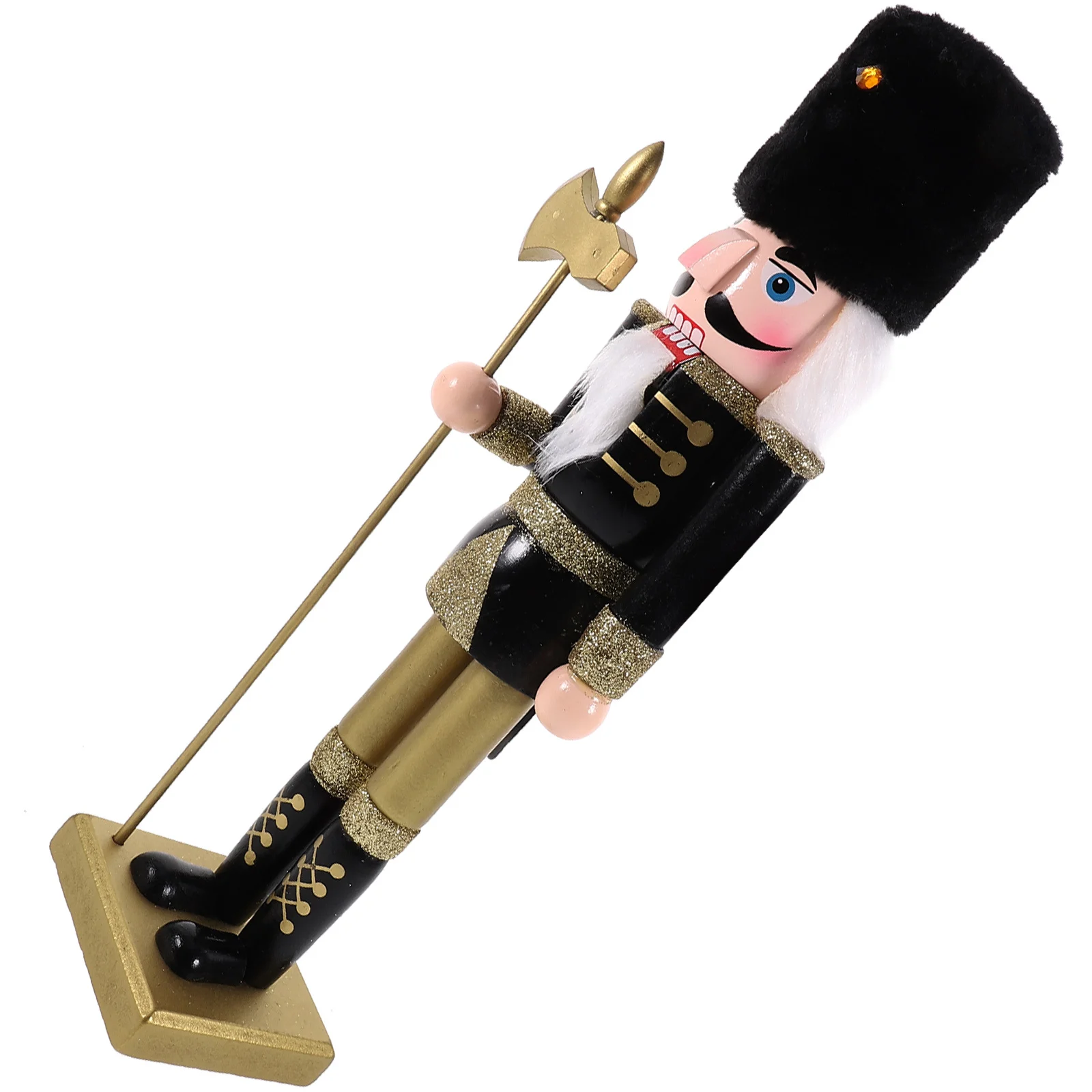 

Lovely Wooden Nutcracker Figure for Christmas Decorations Desktop Table Ornament Xmas Gift Holiday Display Craft