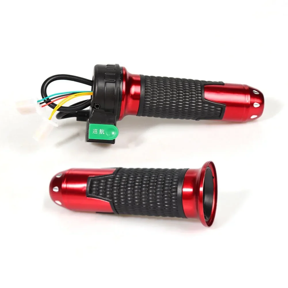 

Speed Control Throttle Black Red Bicycle Twist-Throttle ABS Material Aluminum Alloy Construction Compatible With E-bikes