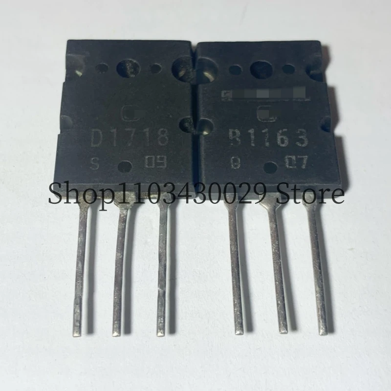 5 pares (10 piezas), nuevo y Original 2SD1718 D1718 + 2SB1163 B1163 TO-3PL 15A 180V PNP + NPN