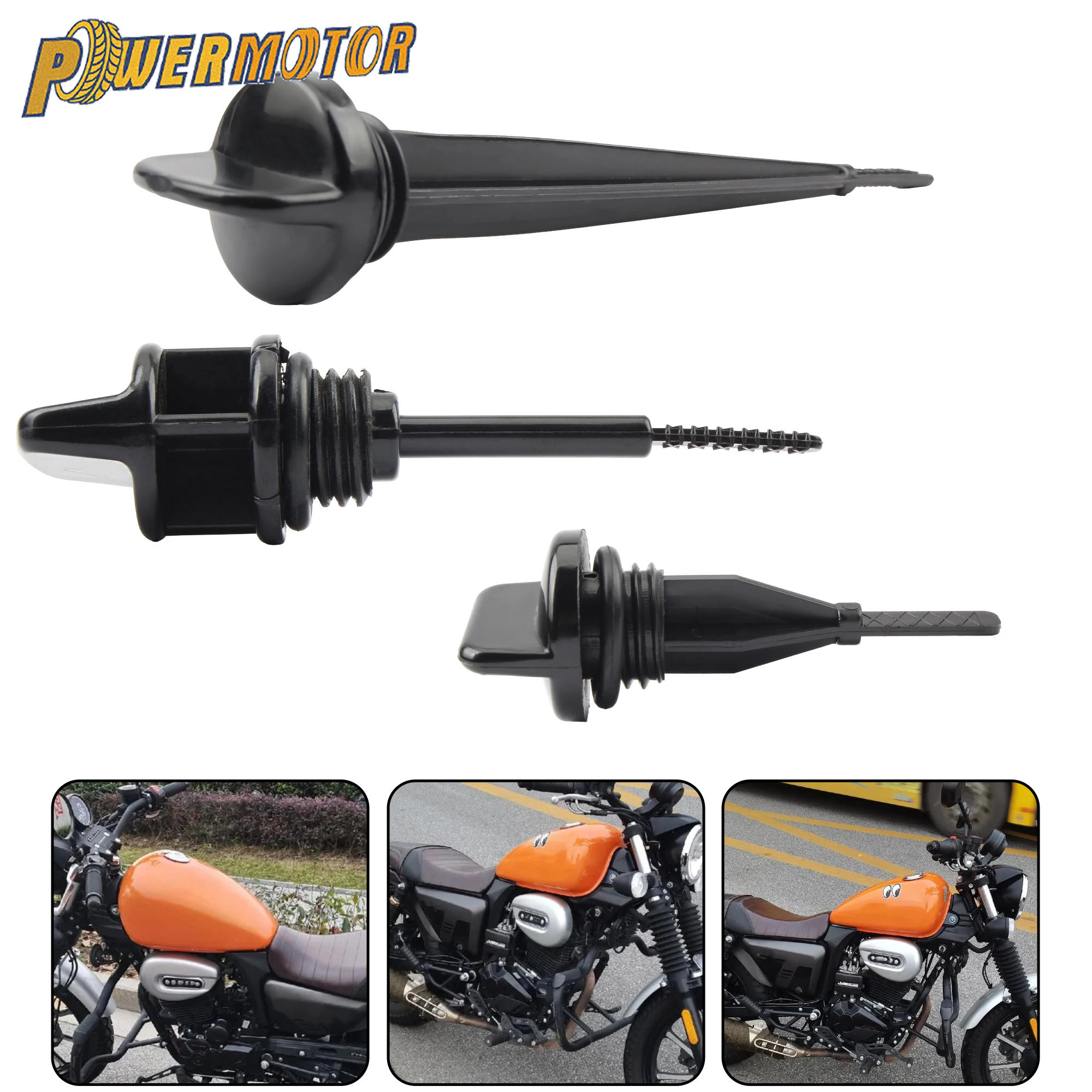 

For GY6 Motorcycle 80mm 110mm 145mm Oil Dipstick with Washer 50cc 70cc 90cc 110cc 125cc 150cc ATV Dirt Bike Replacement Parts