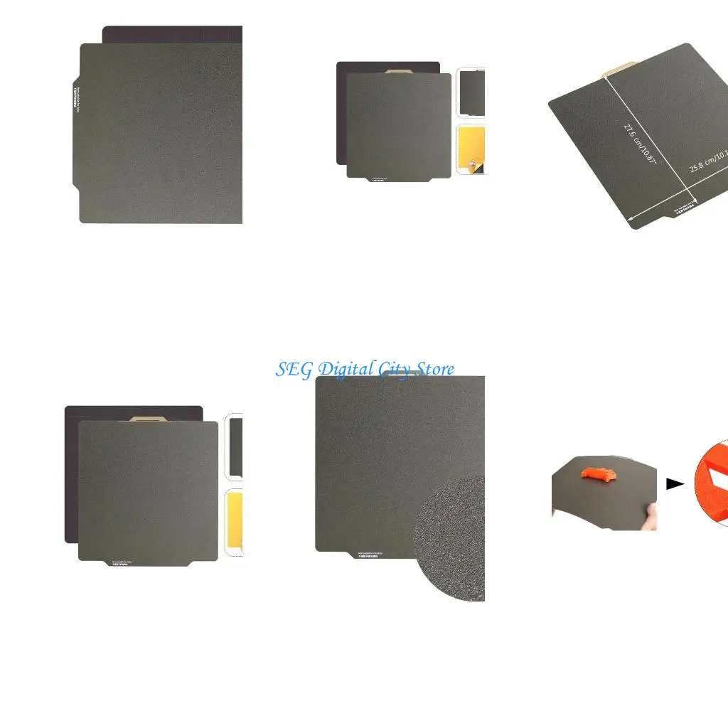 

U75B For Bambu Lab P1P Build Plate PEI Bed Upgraded Double Side PEI Spring Steel