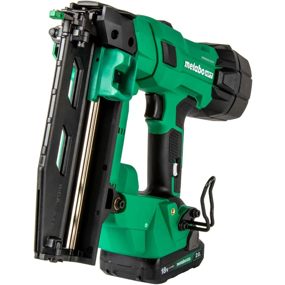 Kit de clavadora con acabado inalámbrico, multivoltio de 18 V ™ , Motor recto sin escobillas calibre 16, 800 clavos por carga, diseño de nariz delgada