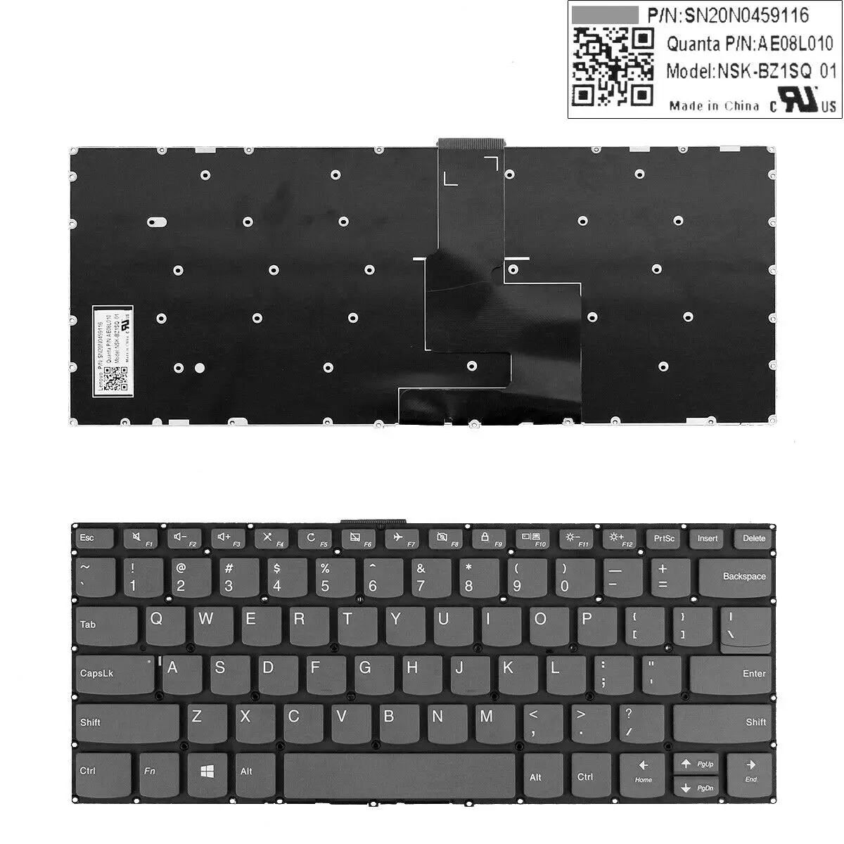 

New English Keyboard For Lenovo Ideapad 330S-14 330S-14IKB 330S-14AST S340-14 S340-14iwl S340-14API S340-14IIL US GRAY