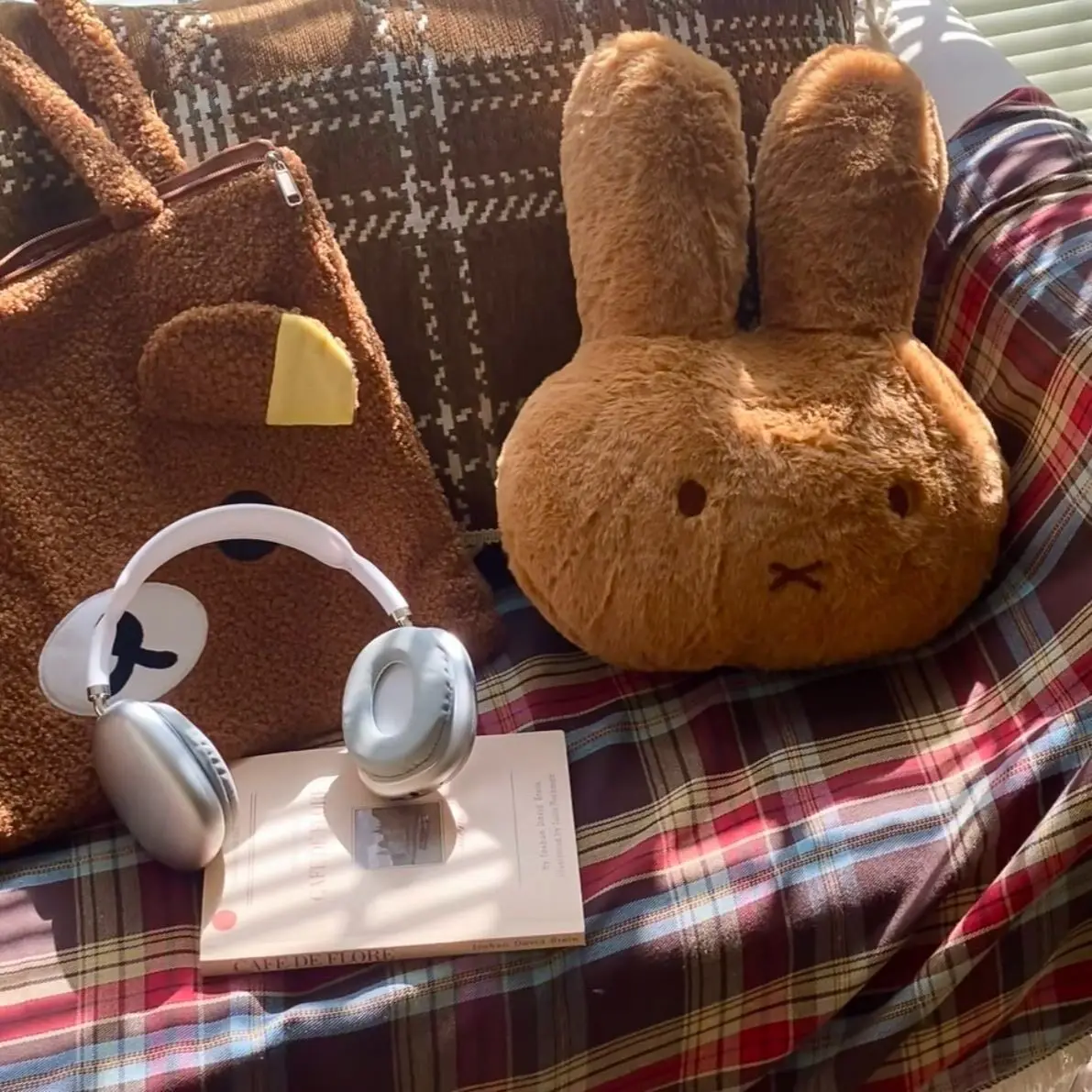 Anime Miffy Plush Toys Pillow Healing System Sofa Bedroom Atmosphere Simple Ornaments Comfortable Soft Lovely Kawaii Sweet New