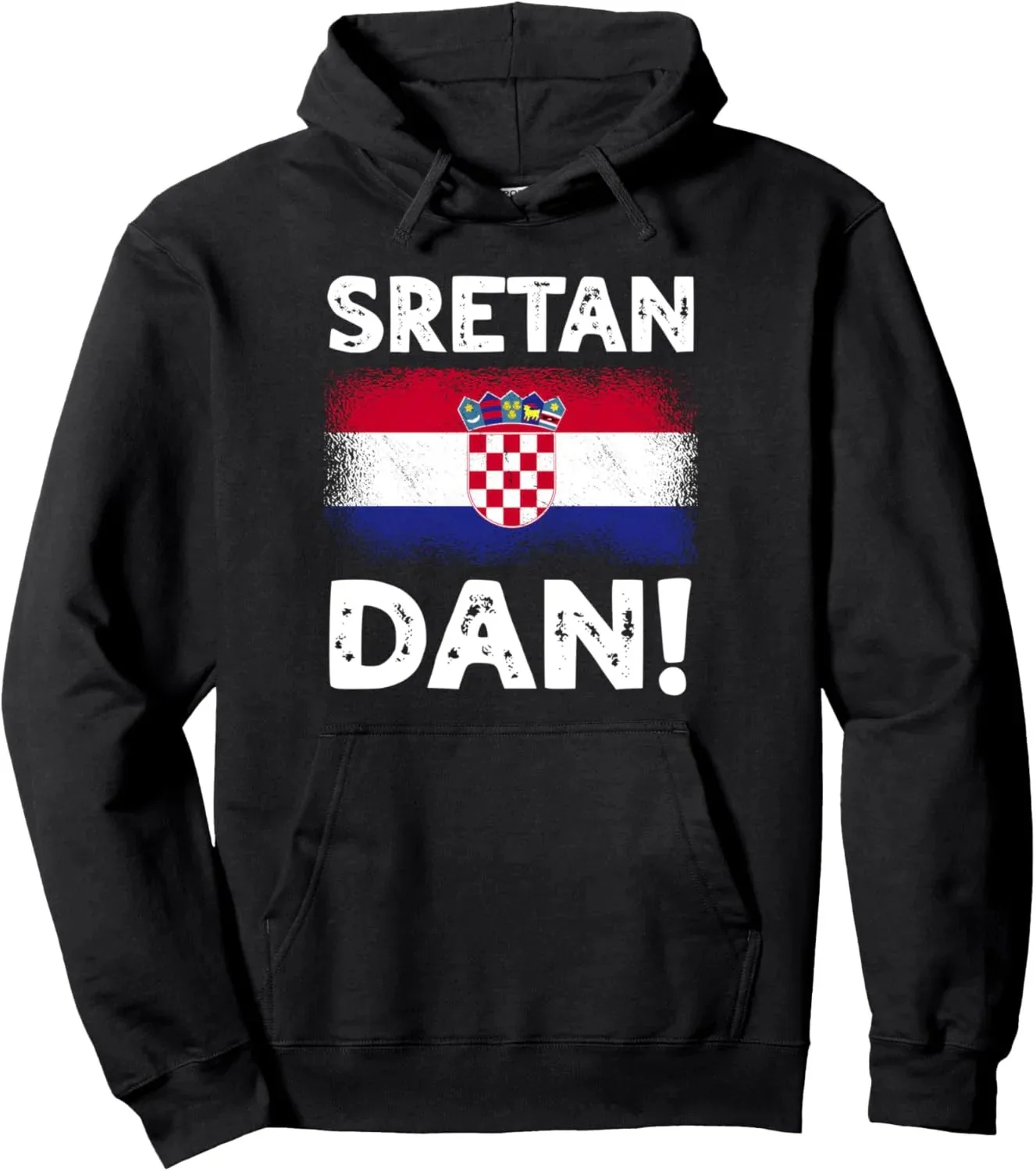 

Autumn and Winter "Croatian Celebration Spirit" Patriotic - Trendy Cotton Hoodie, Stylish National - Pride Sweatshirt