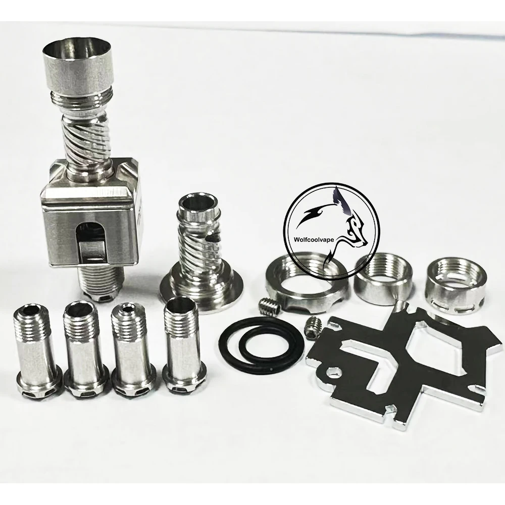 Wolfcoolvape MISSION XV สไตล์ Astra RBA Bridge สําหรับ Billet/Boro Mod 316SS 5 PCS Air Pin 1.2, 2.0, 2.5, 3.0, 3.5 มม.