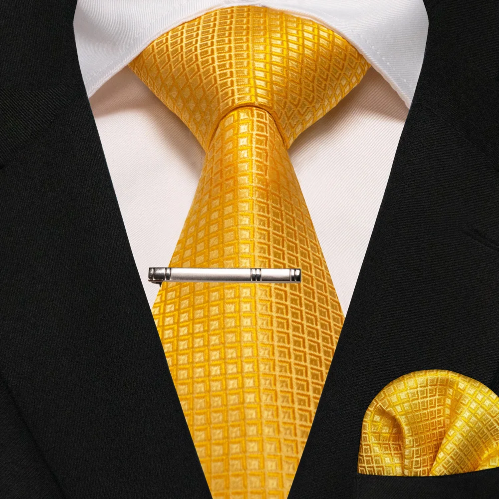 Grün Schwarz Plaid Streifen Krawatte für Männer Mode Seide Hochzeit Krawatte Einstecktuch Manschettenknopf Set Geschenk Herren Krawatte Business Party Zubehör – Detail 21