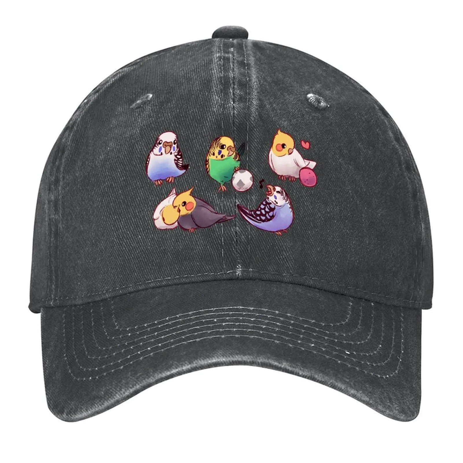 

Budgies & Cockatiels pink Baseball Cap Hat Baseball Cap Streetwear Hat men Vintage Caps Women Men's