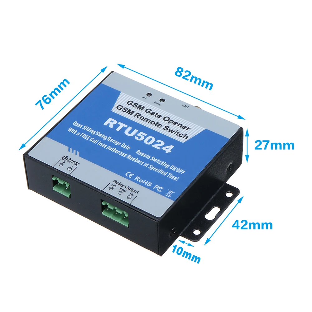 Imagem -06 - Interruptor de Porta Remoto para Casa e Decoração do Quarto Gsm Portão Opener Acessórios 850 Mhz 900mhz 1800 Mhz 1900mhz Rtu5024