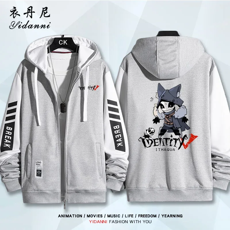 2025 NEW Game Identity V Ithaqua Spring Autumn Print Jacket Zipper Hoodie Women Men Fashion Hooded Costumes Couple Coat Gift