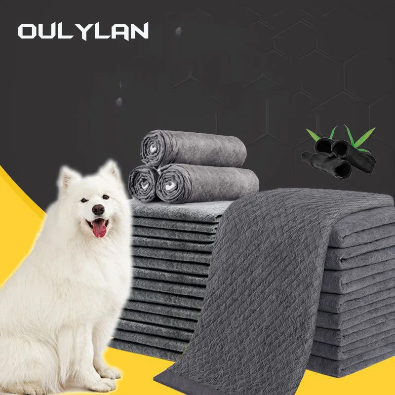 

Olylan Odor Eliminating Pet Urine Pad Bamboo Charcoal Deodorization Thickened Odor Eliminating and Odor Preventing Pet Diaper