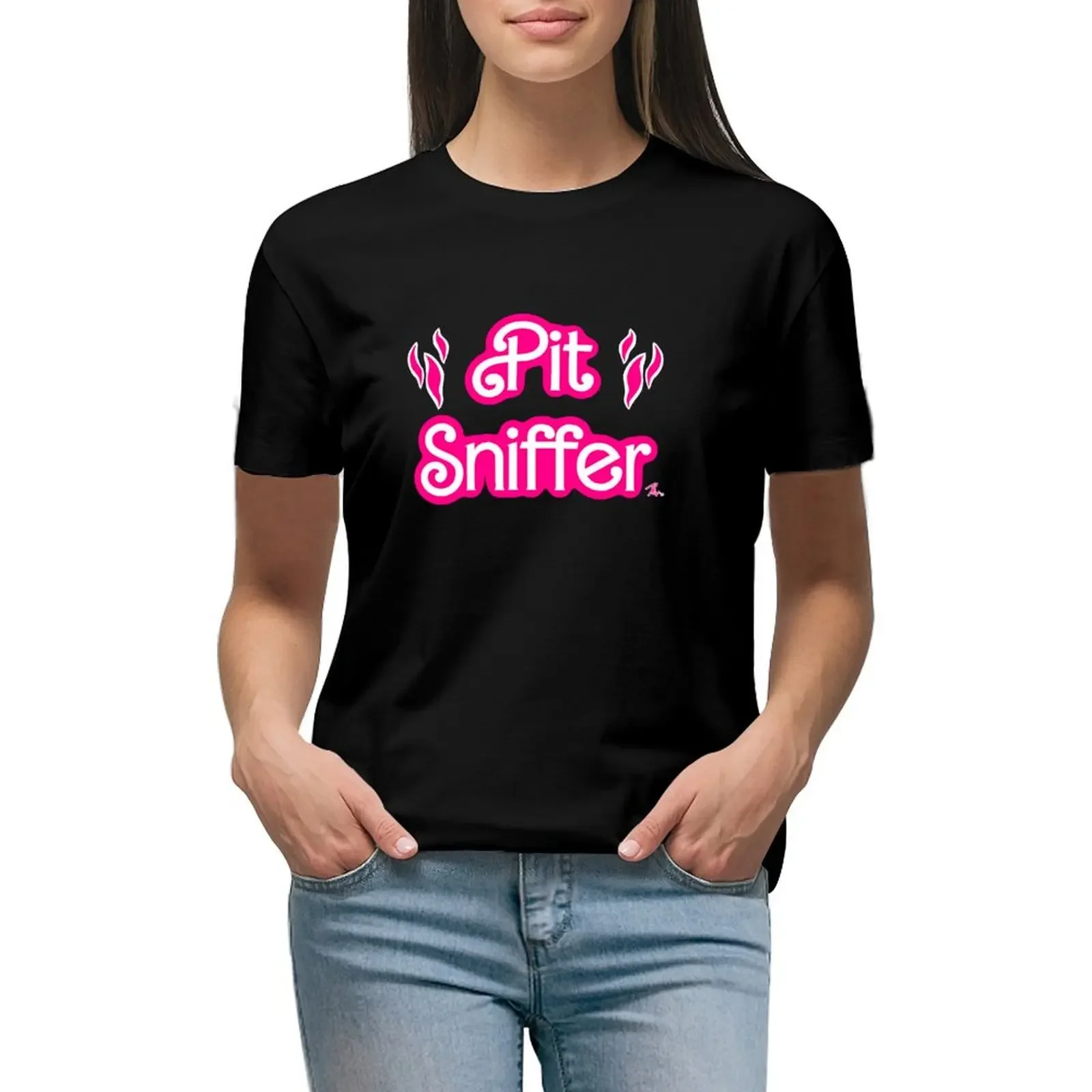 Pit Sniffer T-Shirt blacks lady clothes sports fans female Woman clothes