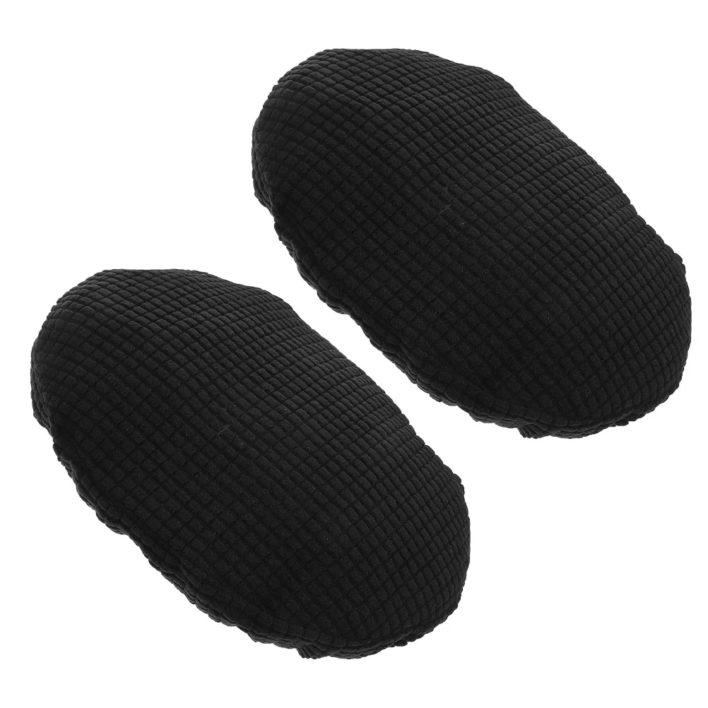 

2Pcs Elastic Thickened Office Home Computer Swivel Chair Headrest Cover Stain Resistant Half Wrapped Headrest Protector Recliner